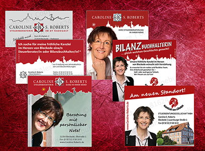 ANZEIGEN 1 | Anzeigen für verschiedene Anlässe für ein Steuerberatungsunternehmen in Bleckede