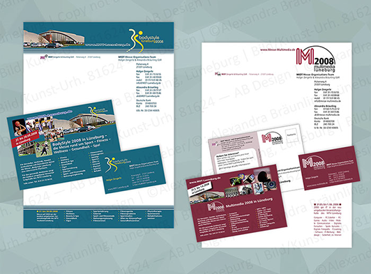 Corporate Identity | Geschäftsausstattung für ein Messeunternehmen, Fitness "Bodystyle" und Multimedia-Messe