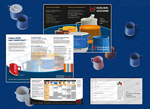 WERBUNG | Verkaufsmaterial für Thermo-Geschirr für Krankenhäuser und Pflegestätten