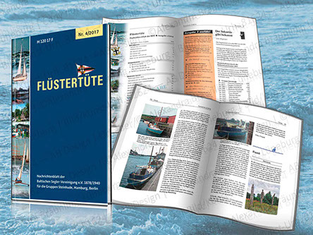 Covergestaltung und Layout von Printprodukten: Verlagswesen: quartalsmäßig erscheinende Broschüre für einen Segelverein / Hamburg, Steinhude, Be