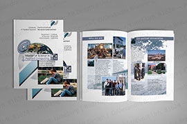 Werbebroschüren für ausländische Studenten. Fachbereich Software Technologie der Fachhochschule Nordostniedersachsen, heute Leuphana Lüneburg