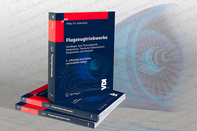 Illustration für das Cover eines Fachbuchs über Flugzeugtriebwerke,  Springer Verlag / VDI